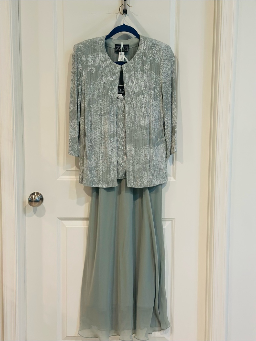 Alex Evenings Sage Metallic Formal 3 Piece Set - Worn Once